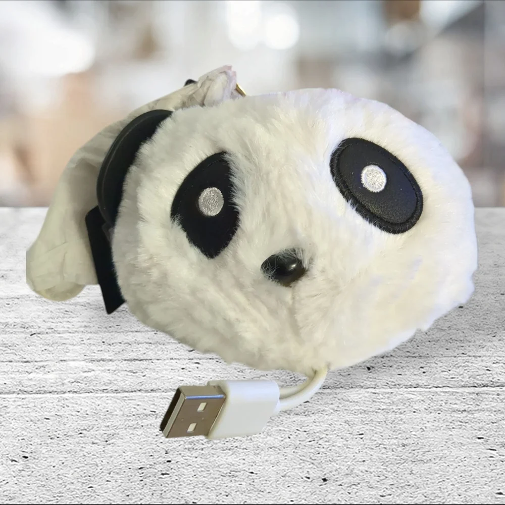 Forever 21 Panda Pompom Portable Powerbank NWT